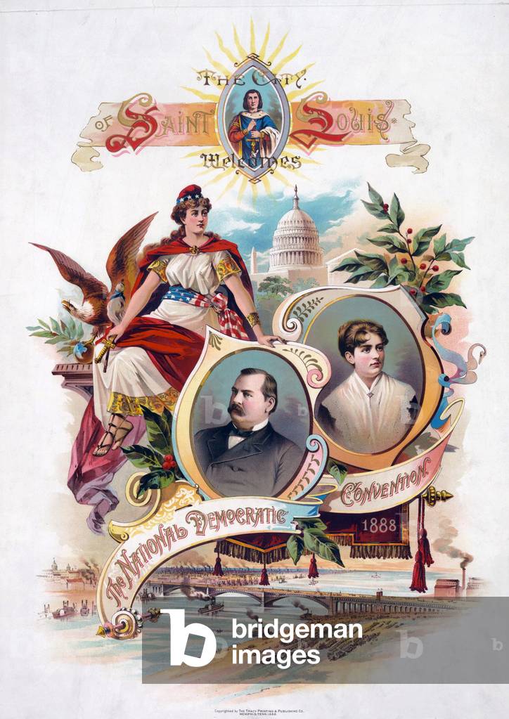 The City of Saint Souis Welcomes The National Democratic Convention, 1888 (poster)