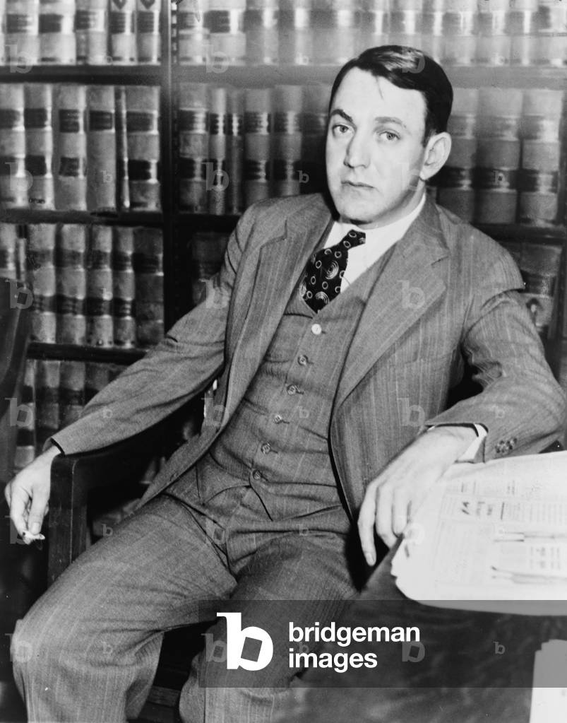 Dutch Schultz, born Arthur Flegenheimer (1902-1935), gangster and New York bootlegger was brought down by legal troubles with the IRS in 1933. His purported plan to assassinate his nemesis, Special Prosecutor Thomas Dewy, was too brash for his mob associates, who had him killed on October 23, 1935