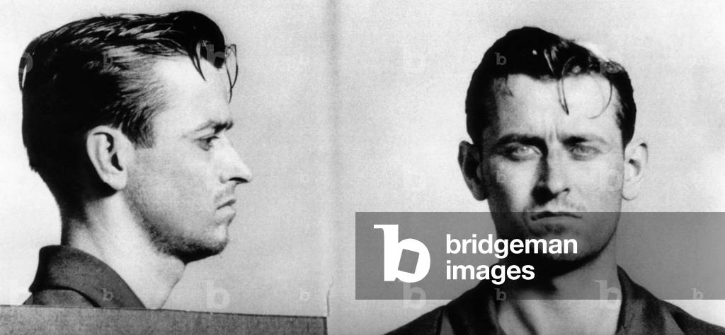 James Earl Ray (1928-1998), future assassin of Dr. Martin Luther King Jr., arrested for armed robbery, 1952
