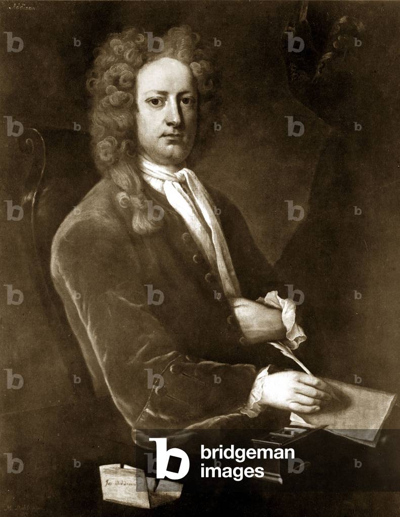 Joseph Addison (1672-1719), intertwined his political and literary careers, accepting commissions to create poetry celebrating royalty and British history, and holding a seat in the House of Commons