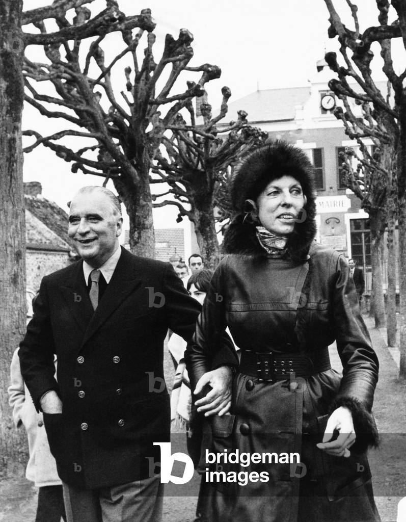 Georges and Claude Pompidou, Orvilliers, 1971 (photo)