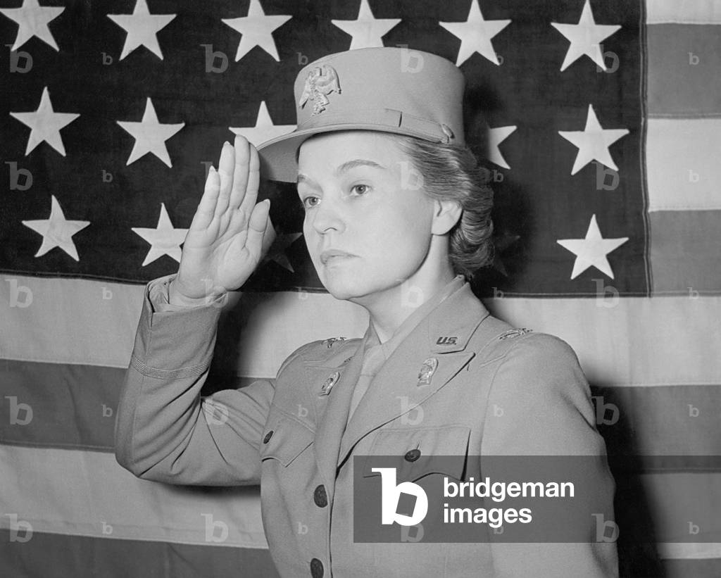 Colonel Oveta Culp Hobby, the first commanding officer of the Women's Army Corps. c. 1942-43. World War 2