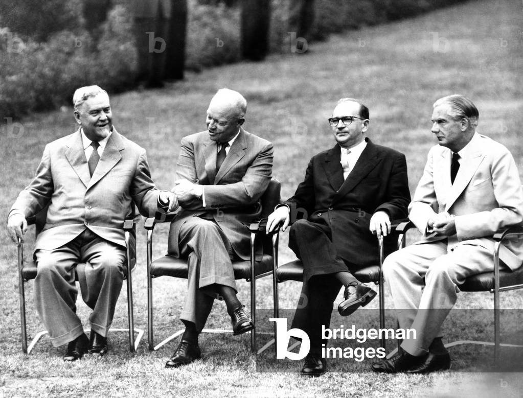 Cold War summit meeting of the 'Big Four' in Geneva, Switzerland, Nov. 29, 1955