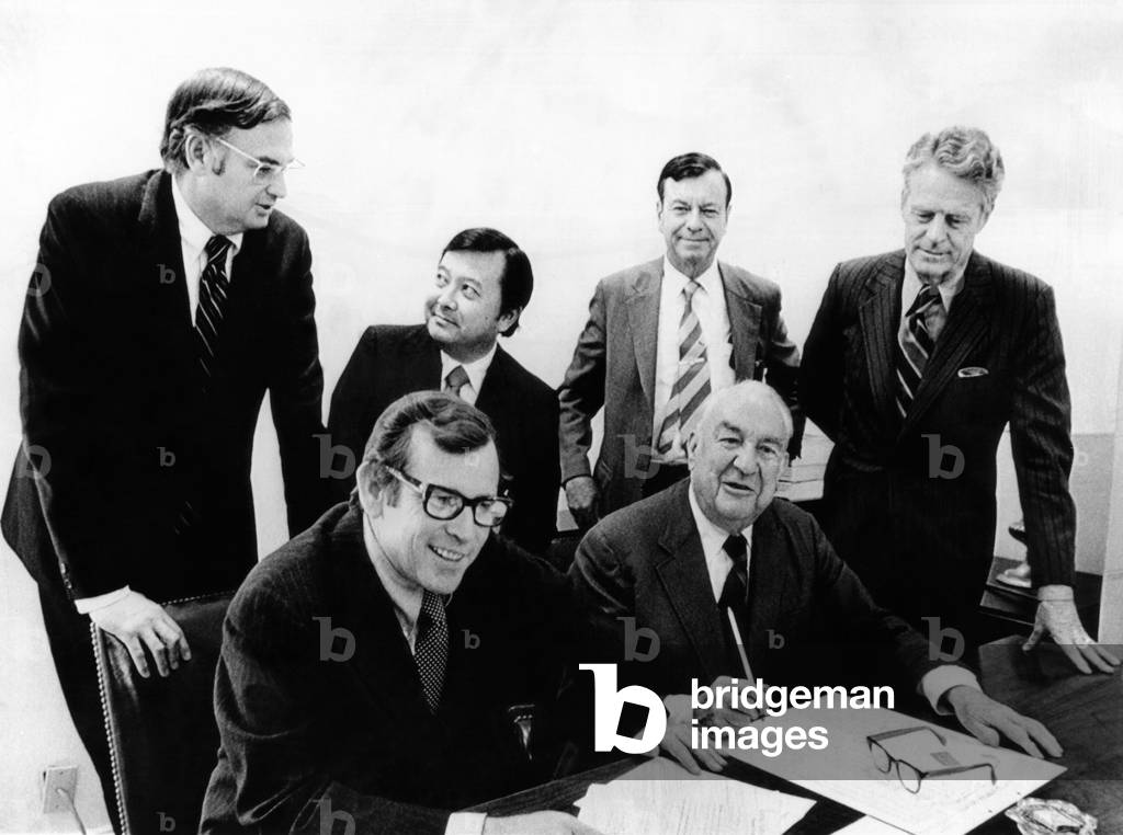 Senate Watergate Committee. Members the committee to investigate the Watergate case, 1973