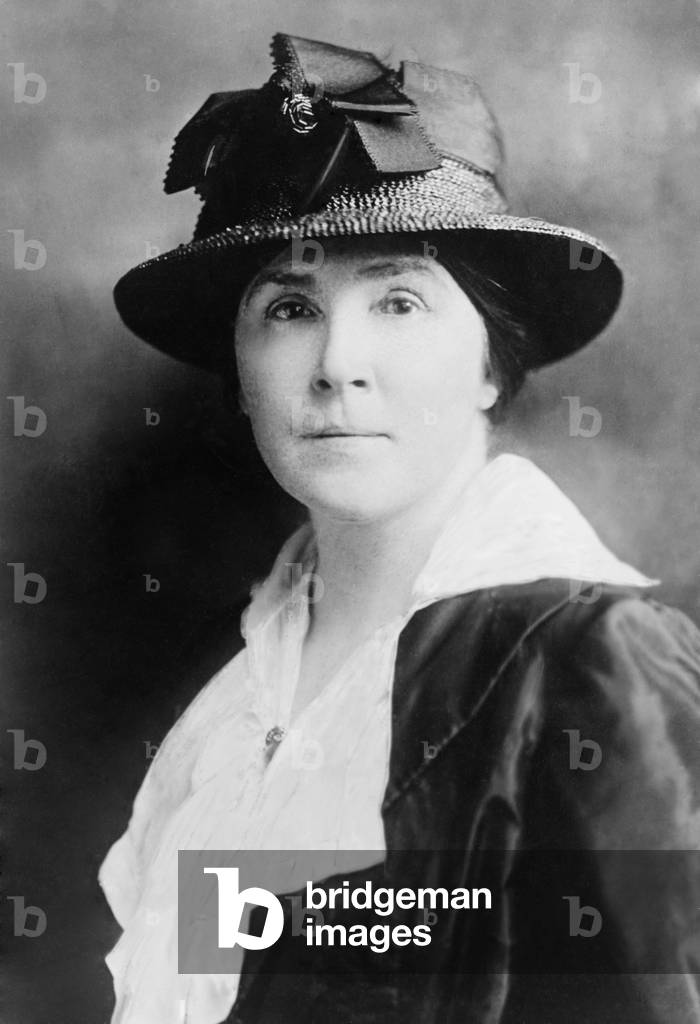 Matilda Gardner, one of the original core of activists who worked with Alice Paul and Lucy Burns when they first came to Washington. She was arrested and imprisoned twice for women rights protests. c. 1915