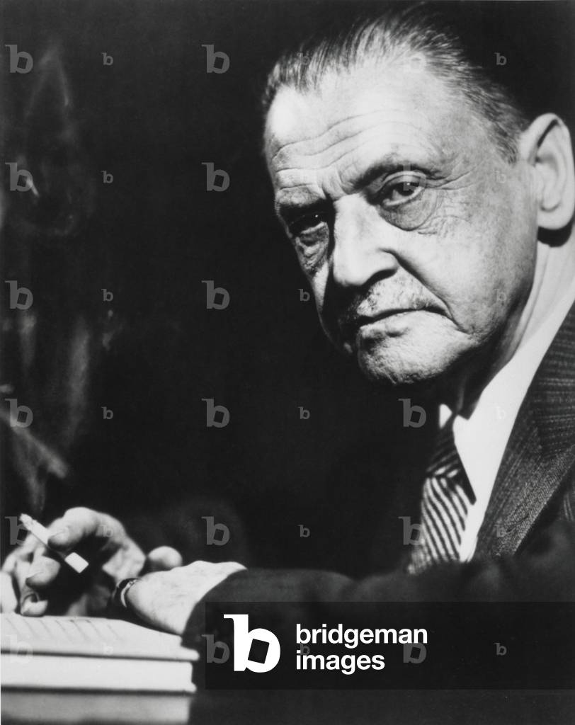 W. Somerset Maugham, English novelist, playwright, and short story writer, c. 1940. Among the many films based on his work are: The Razor's Edge, 1984; The Letter, 1929, 1940, 1982; Of Human Bondage, 1934, 1964;The Moon and Sixpence, 1942