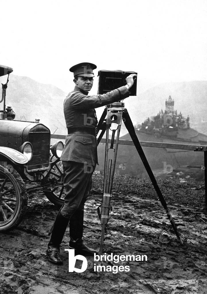 United States Army Signal Corps photographer in Cochem, Germany. World War I. Jan. 9, 1919