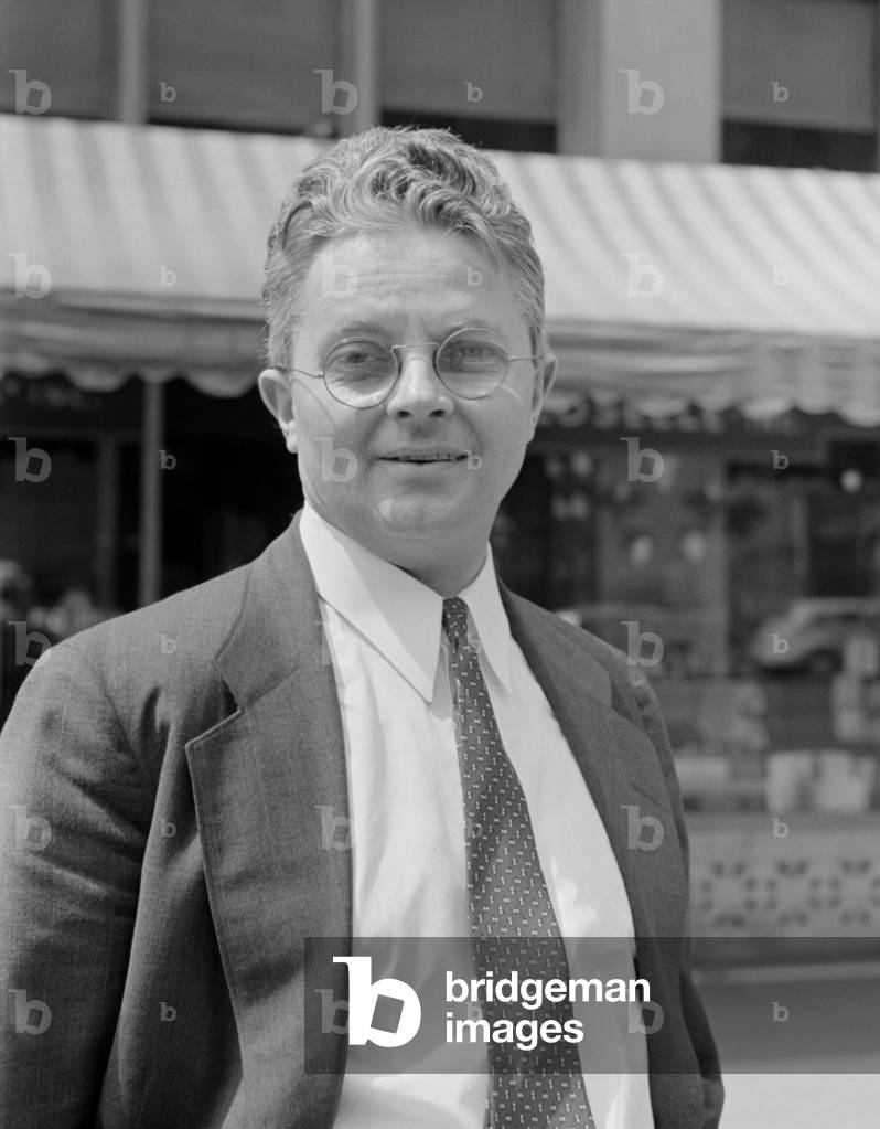 Roy Stryker, photography chief of the FSA, Aug. 1938. He directed Farm Security Administration visual documentation of American life during the Great Depression
