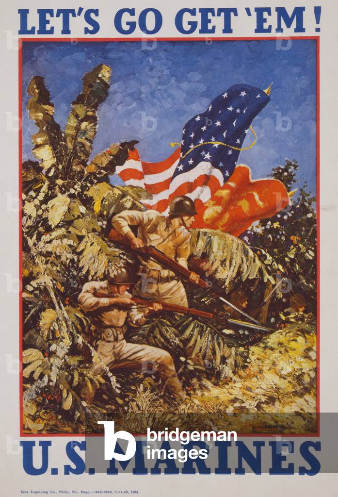 Let's go get 'em! U.S. Marines., 1942 (poster)