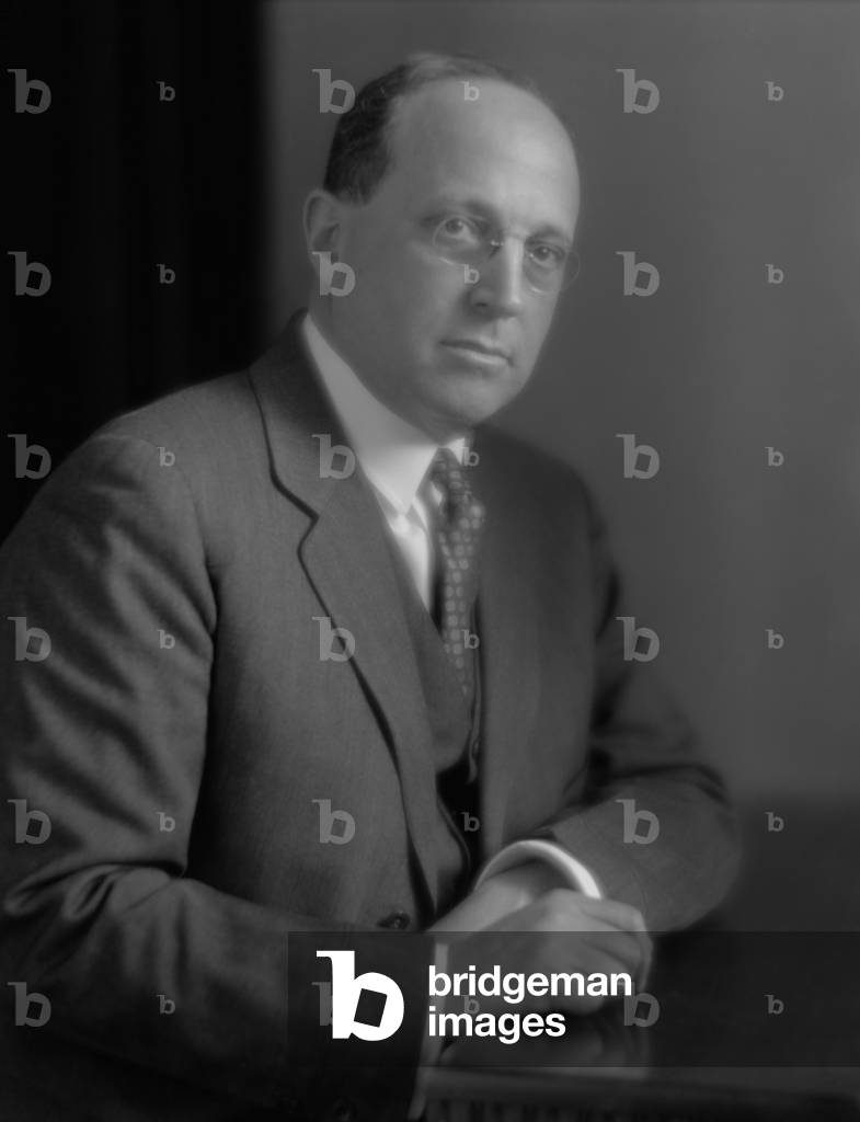 Eugene Isaac Meyer, American financier, and newspaper publisher, c. 1930. Among his many positions were: War Finance Corporation during WW1; Chairman, Federal Reserve 1930- 1933; World Bank President, 1946; Owner and Chairman, Washington Post, 1933-1959