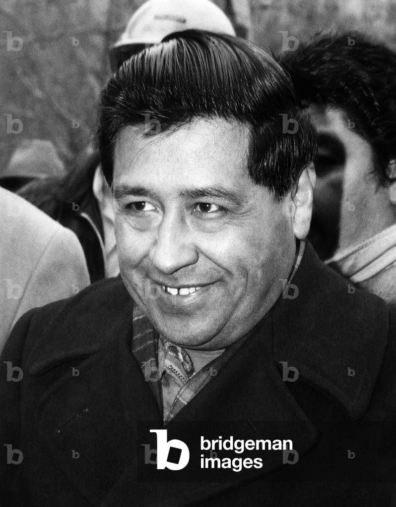 Cesar Chavez, president of the United Farm Workers, in New York, 1971