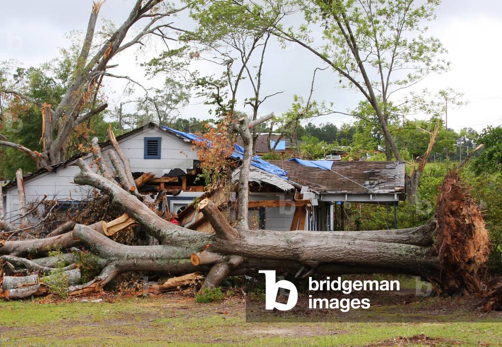 Tornado aftermath in La Grange Georgia April 27 2011