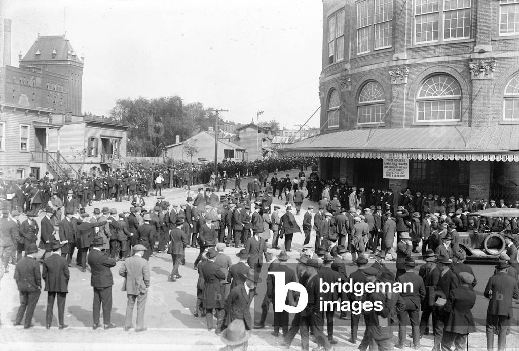 Baseball. Crowds at Ebbets Field, Brooklyn, New York. October 5, 1920