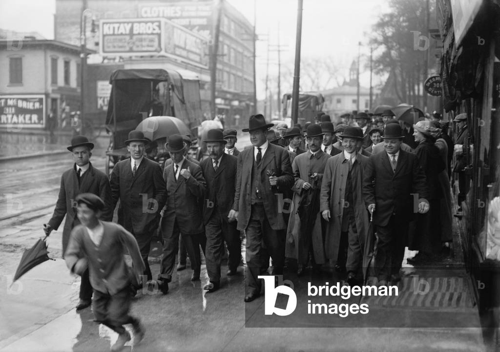 William 'Big Bill' Haywood (1869-1928), was a founding member of the Industrial Workers of the World (IWW), an leader in the Socialist Party of Americ. In 1918 he was convicted of violating the Espionage Act and fled to the Russian Soviet Republic for the remainder of his life