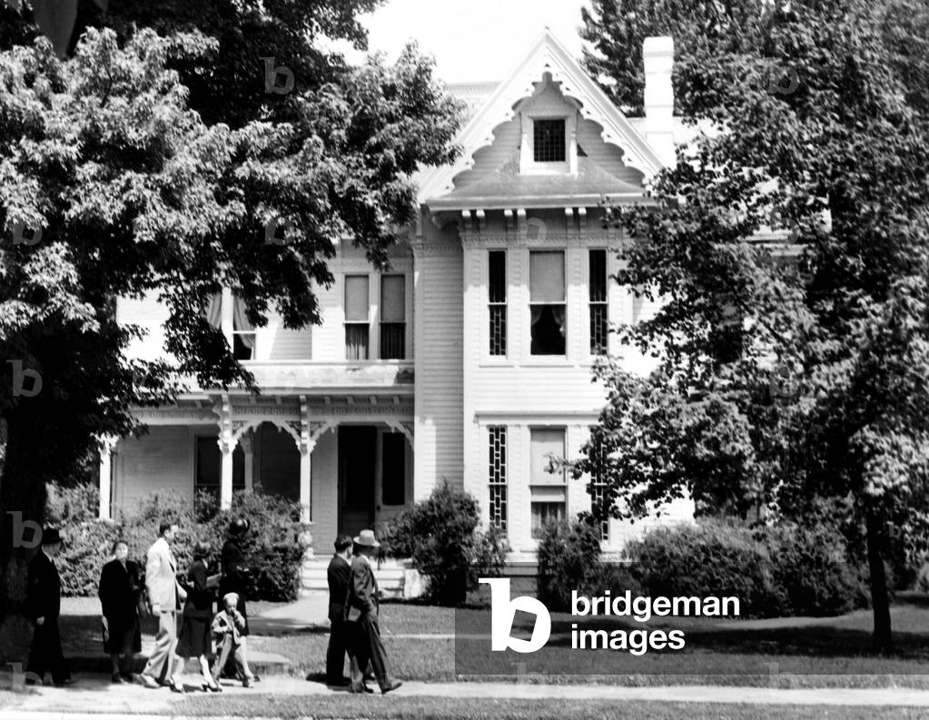 President Harry Truman's home in Independence, Missouri, 1945.