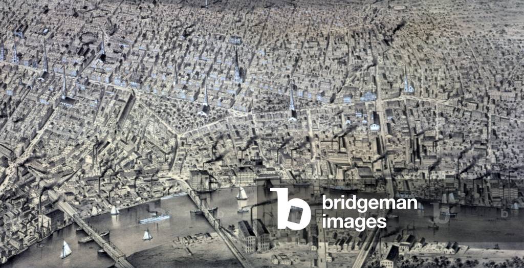 Newark, New Jersey. Aerial view, 1874