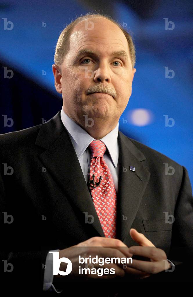 Fritz Henderson: GM President, CEO, Fritz Henderson at the press conference for General Motors Announces It Will Seek Bankruptcy Protection, GM Building, New York, NY June 1, 2009. Photo By: Kristin Callahan/Everett Collection