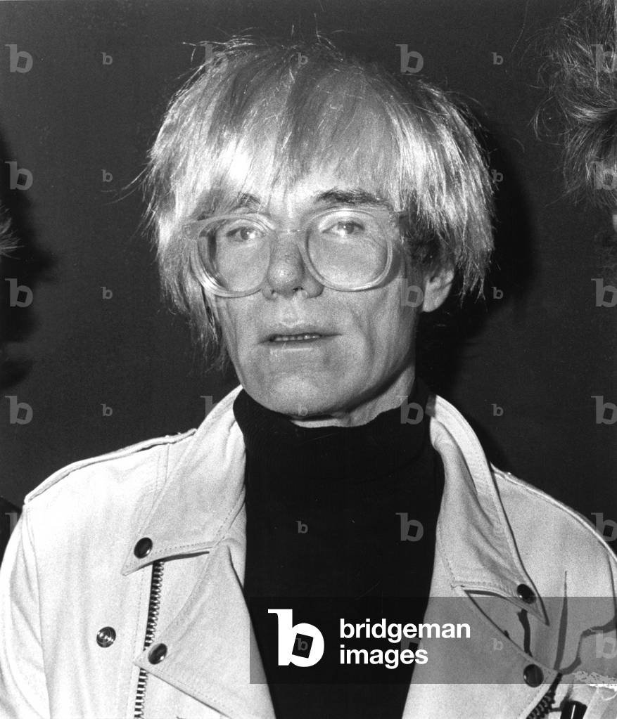 Andy Warhol at the opening of the Limelight in Chicago, 1980s