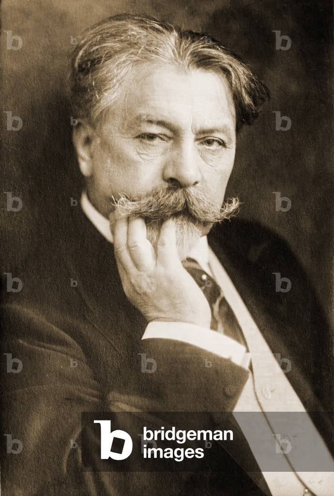 Arthur Nikisch (1855-1922), Hungarian musician admired for his conducting of the music of Anton Bruckner, Tchaikovsky, Beethoven, and Franz Liszt. c. 1900