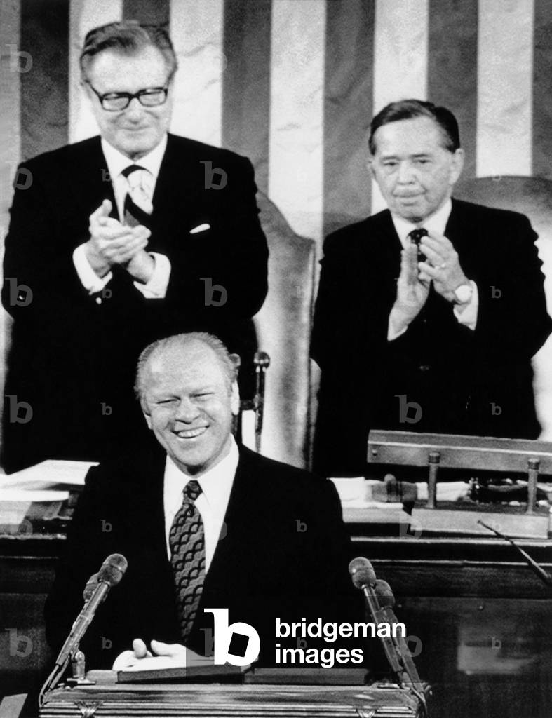 President Ford delivers his first State of the Union address, Jan 15, 1975