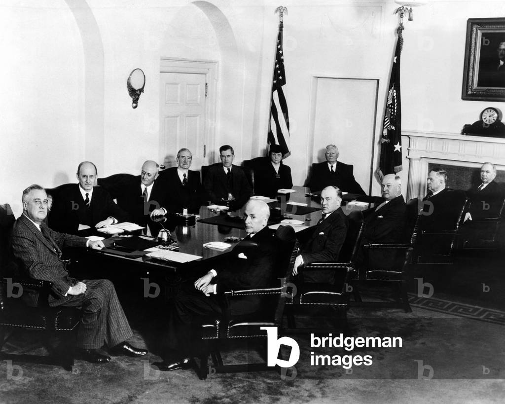 Franklin Roosevelt's second term Cabinet, March 8, 1937