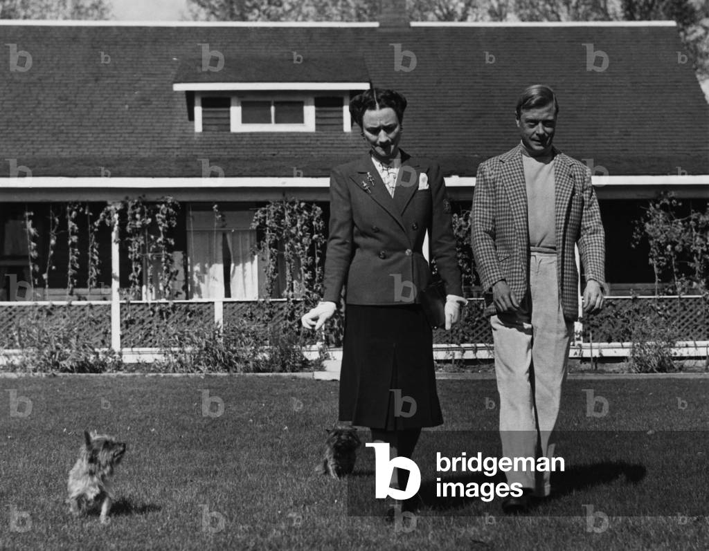 Duchess of Windsor Wallis Simpson and Prince Edward, Duke of Windsor, c.early 1940s