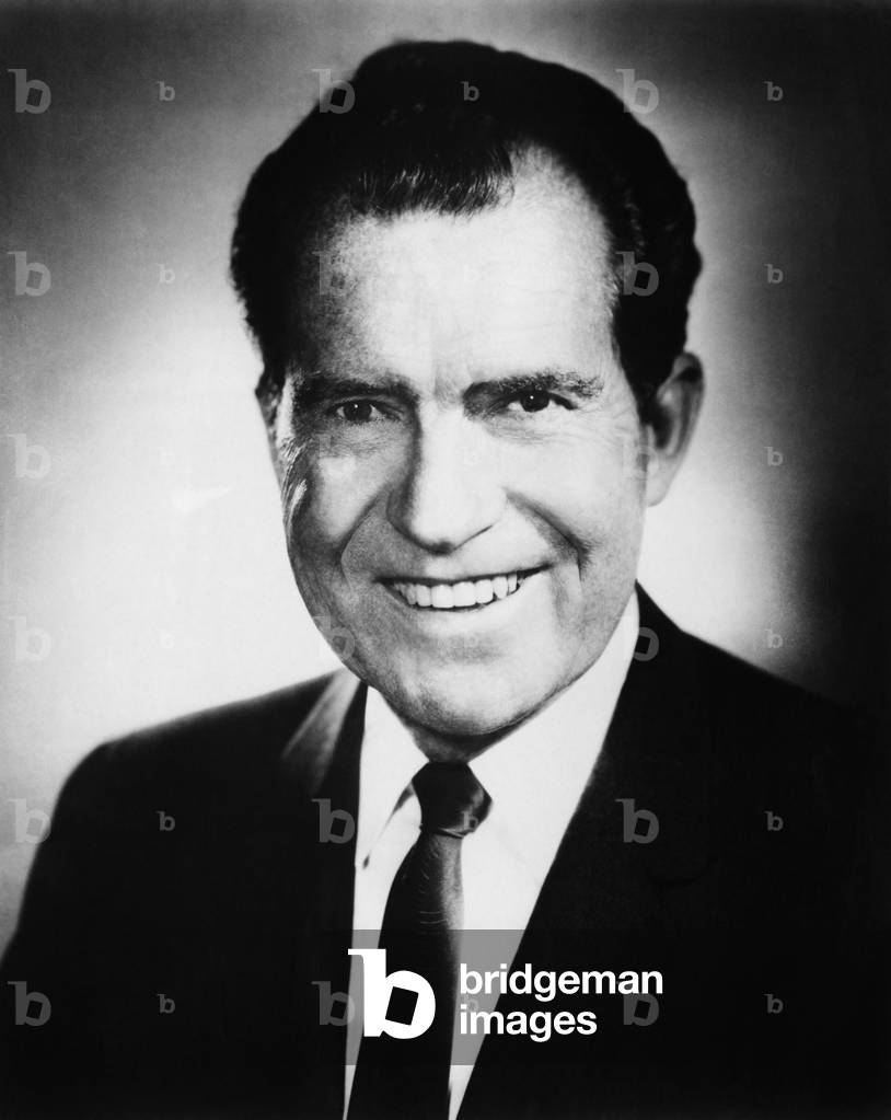 1968 Presidential Campaign. Republican candidate (and future US President) Richard Nixon, 1968
