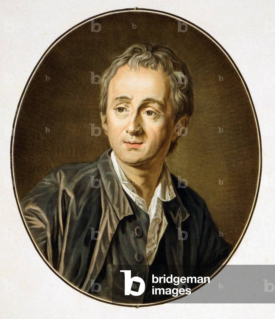 Dennis Diderot (1713-1784), French philosopher and editor of the Encyclopédie, from 1745-1772. Diderot embodied the secular rationalism of the 18th century Enlightenment. c. 1760
