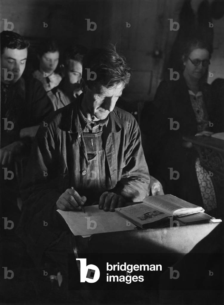 Work Projects Administration adult education class, 1937