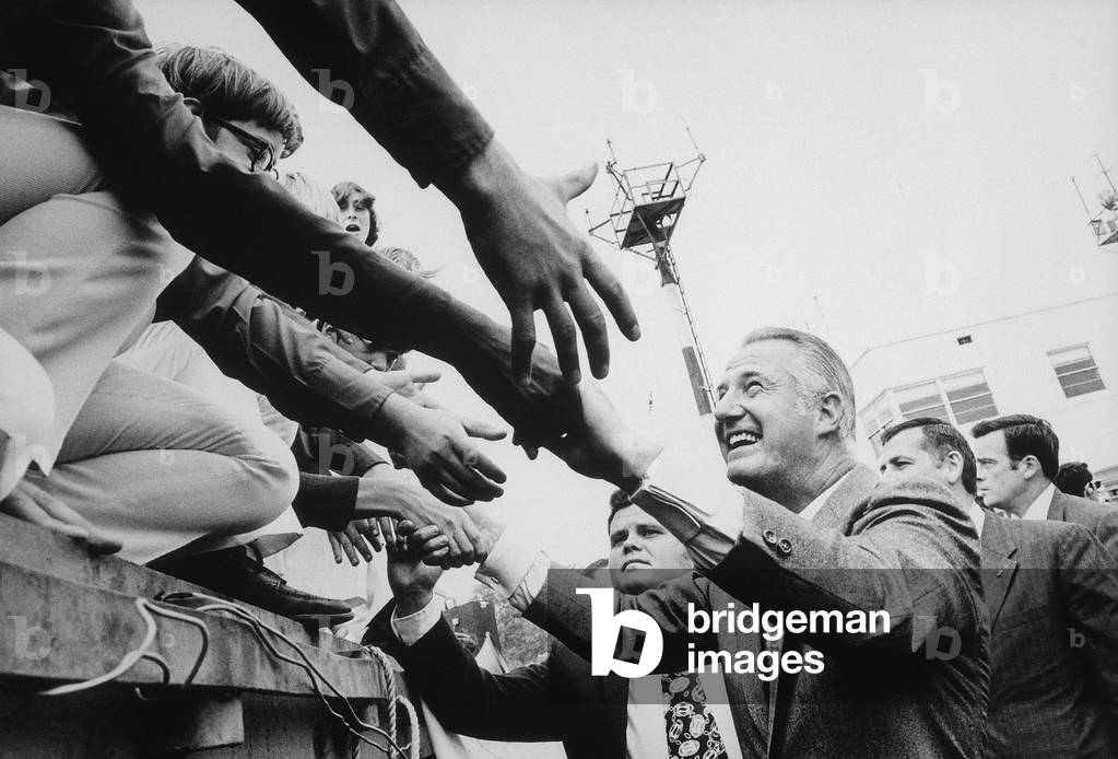 Vice President Spiro Agnew campaigning in 1972