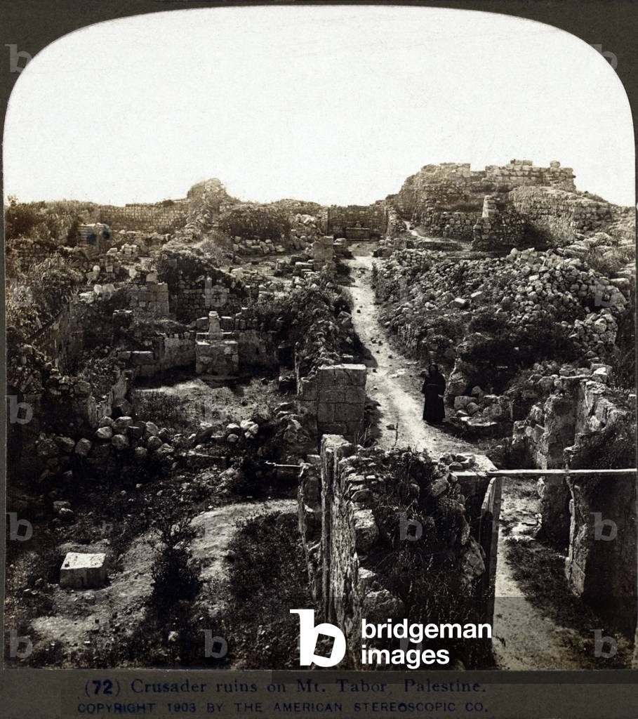 Crusader ruins on Mount Tabor, Holy Land, Palestine, c.1903