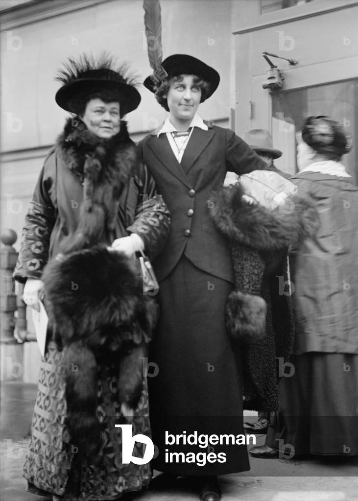 Alva Vanderbilt Belmont and Inez Milholland were wealthy Women's suffrage activists, 1913