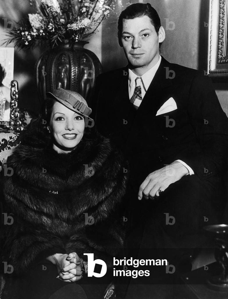 Lupe Velez, Johnny Weissmuller, after their wedding, October 11, 1933
