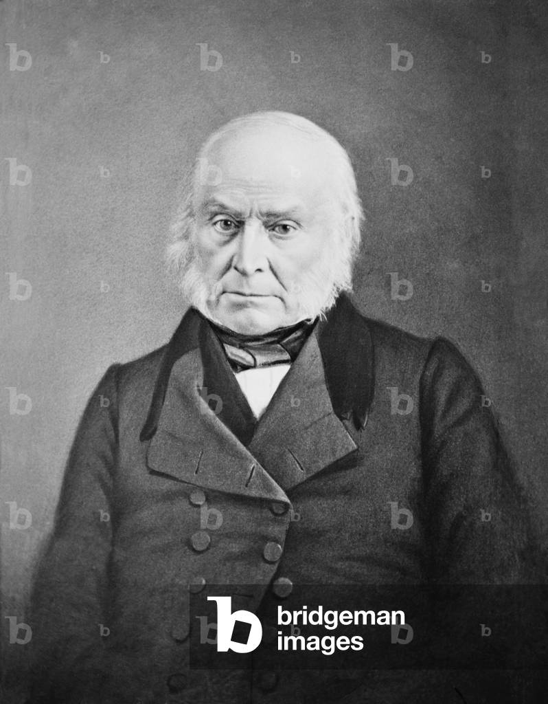 John Quincy Adams (1767-1848), was U.S. President from 1825-1829. After his presidency he was elected to the House of Representatives, where he served until his death in 1848. Daguerreotype by Mathew Brady, c. 1847