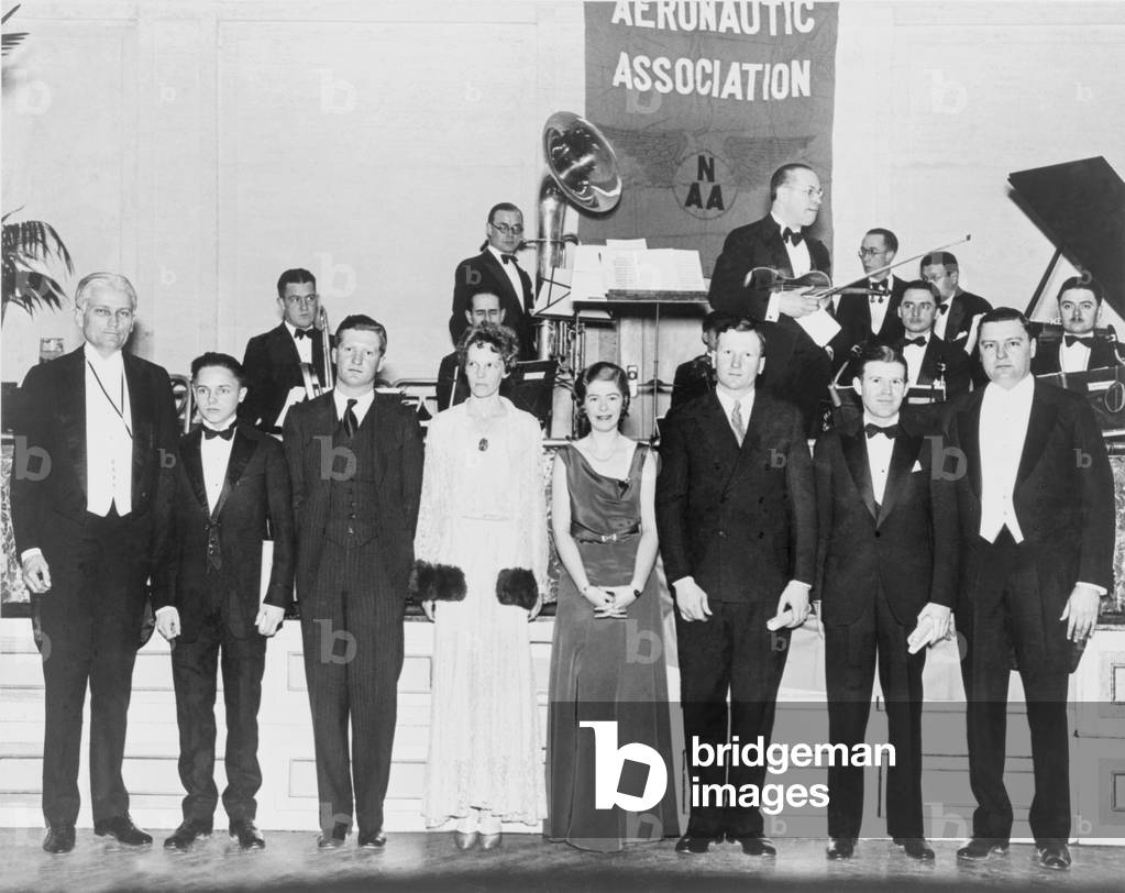 Famous flyers attend Aero ball at the Willard Hotel, Washington,1931 (photo)