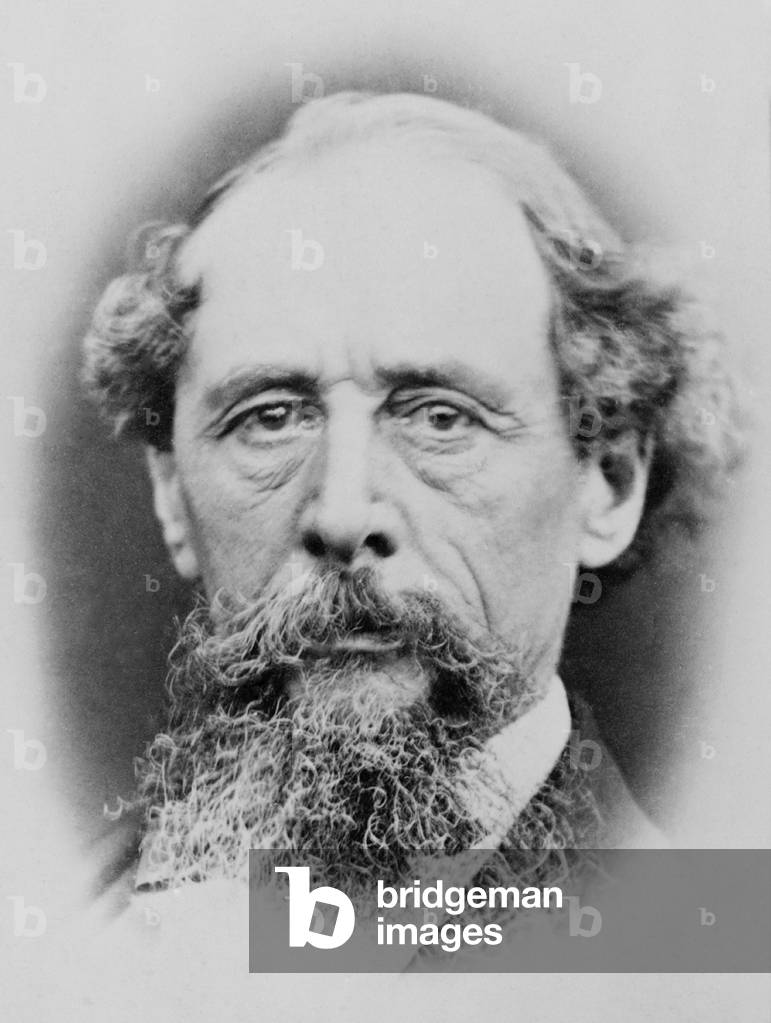 Charles Dicken's (1812-1870), portrait from the 1860s