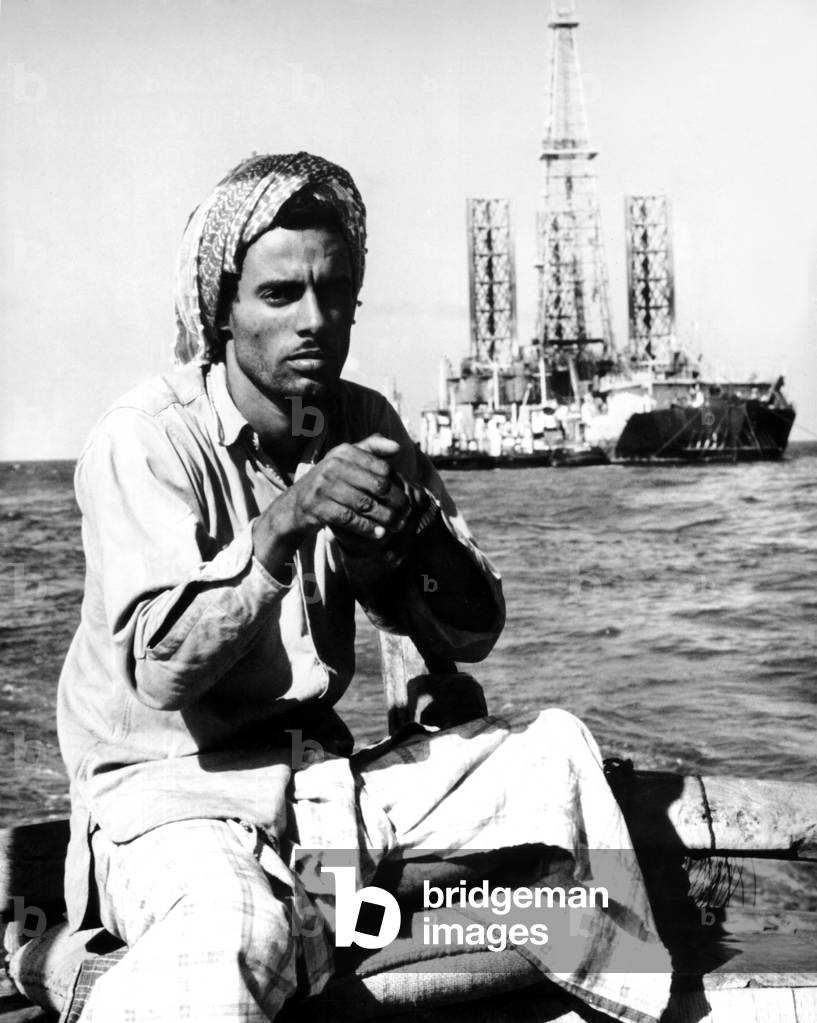 Off-shore oil rig, Saudi Arabia, February 1975
