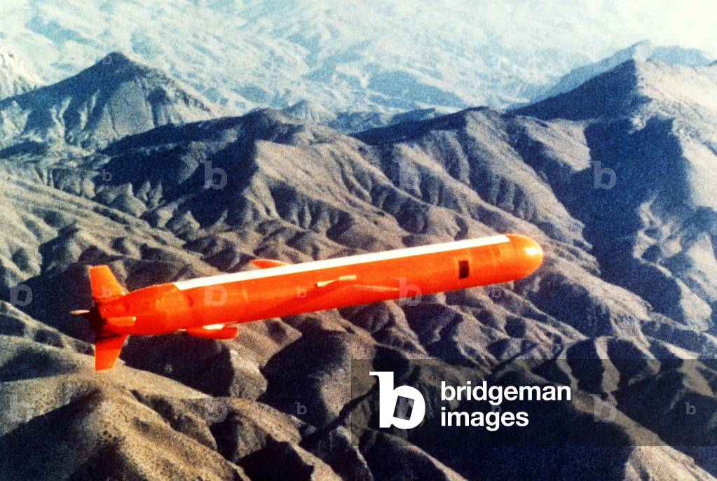 Tomahawk Sea Launch Cruise Missile in flight. Nov. 26 1980