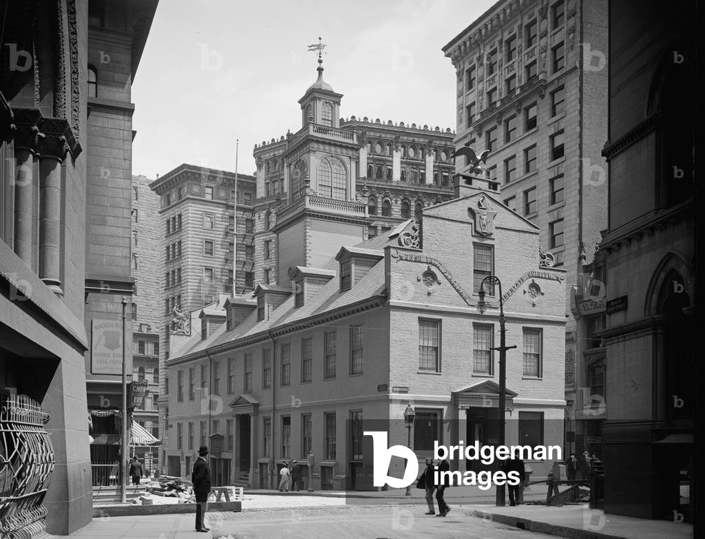 The Old State House, Boston, Massachusetts, by William Henry Jackson, c.1890
