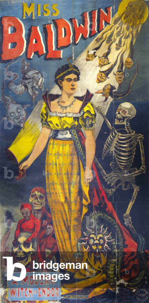 Miss Baldwin, A Modern Witch of Endor, c.1870 (poster)