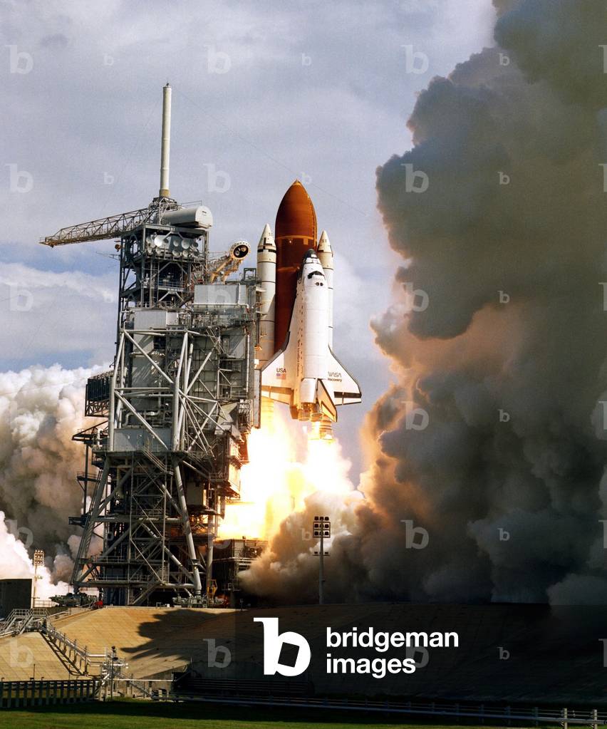 Space shuttle Discovery launch on Sept. 29, 1988. The launch was the first since the Challenger disaster on Jan. 28, 1986