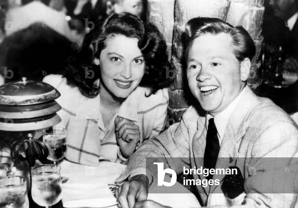 Elaine Mahnken, with husband Mickey Rooney, shortly after their elopement, 1952