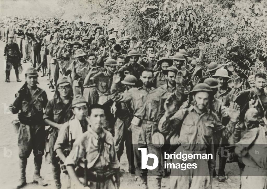 Bataan Death March, when about 12,000 American and 63,000 Filipino POWs were force-marched. In the 55 miles from Bataan to prison camps in the Philippine, Japanese abuse reduced their numbers by estimated 7,00010,000 men. World War 2