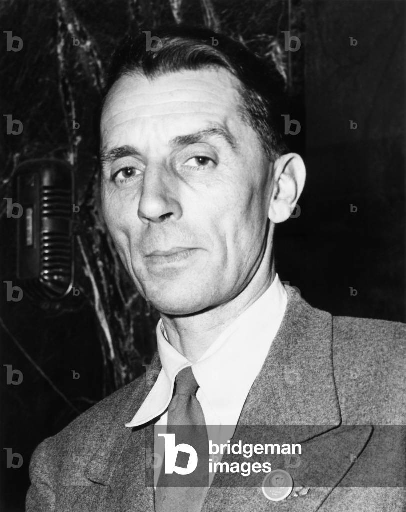 Frederick Joliet Curie, reacted to the U.S. 'Red Scare' investigations of nuclear scientists. As a Communist himself, he asserted 'French Communists entrusted with such secrets as the atomic bomb by their country will never betray them to a foreign power'