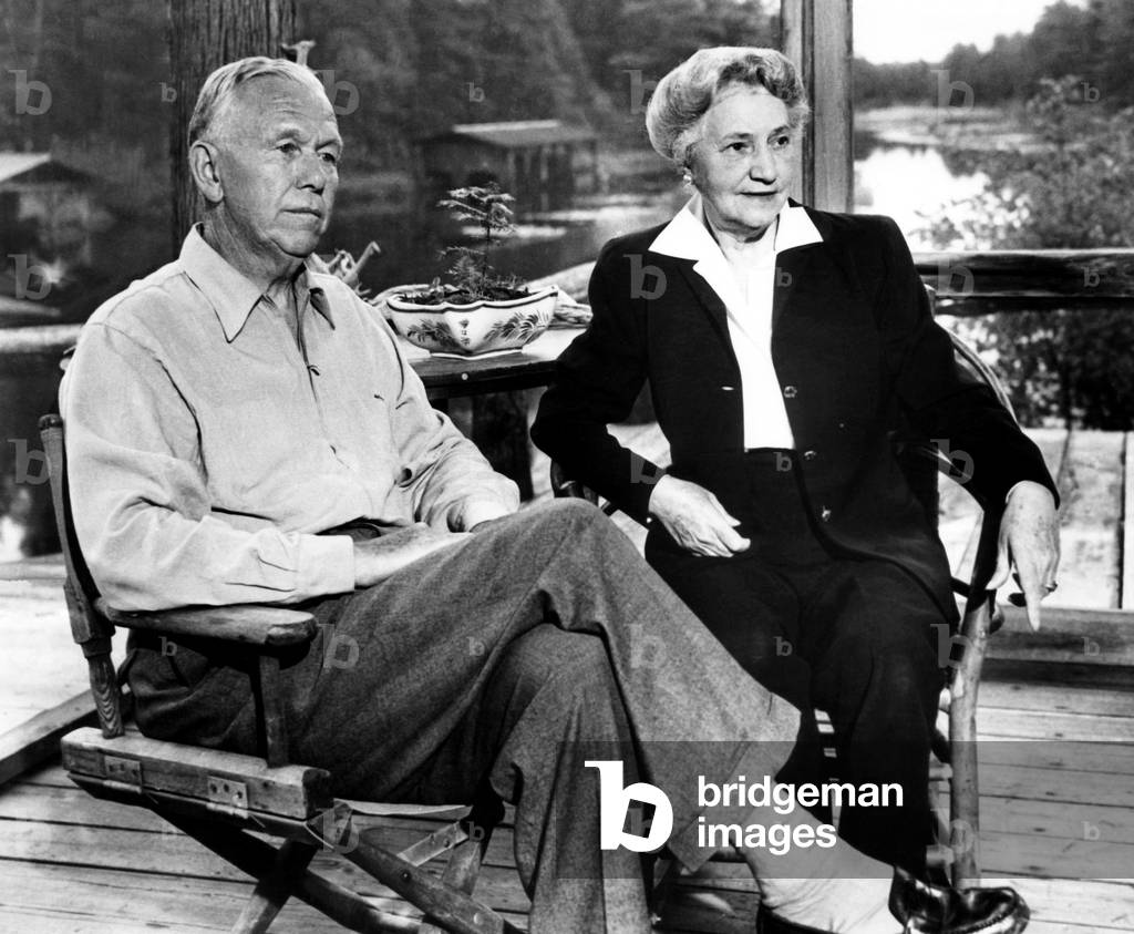 General George C. Marshall and his wife, Katherine Boyce Tupper, Marquette, Michigan, August 22, 1950.