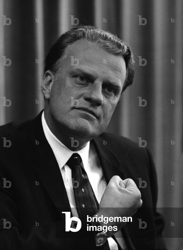 Billy Graham was a prominent Christian evangelist. His middle of the road politics fostered his visits to many sitting US presidents from Harry S. Truman to Barack Obama. April 11, 1966