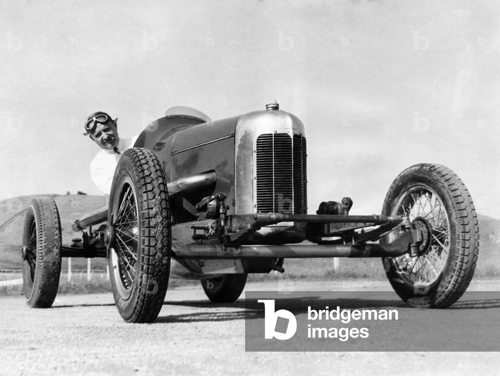 Racer Barney Oldfield (1878-1946), Los Angeles, California, April 1, 1932
