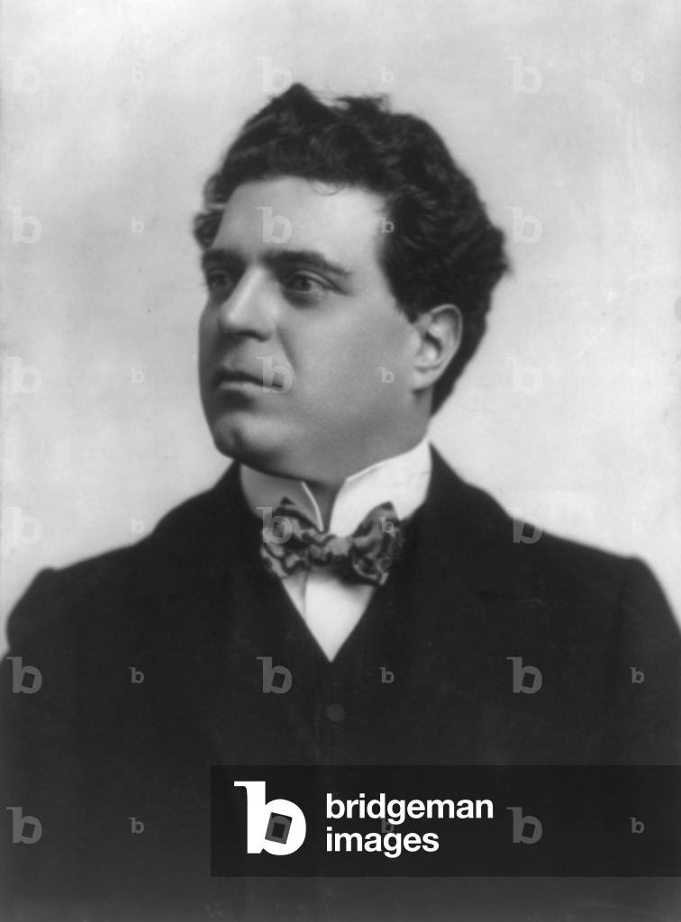 Pietro Mascagni (1863-1945) Italian composer of realistic operas, of the verismo style. And wrote his last opera, NERONE, praising Mussolini. 1903