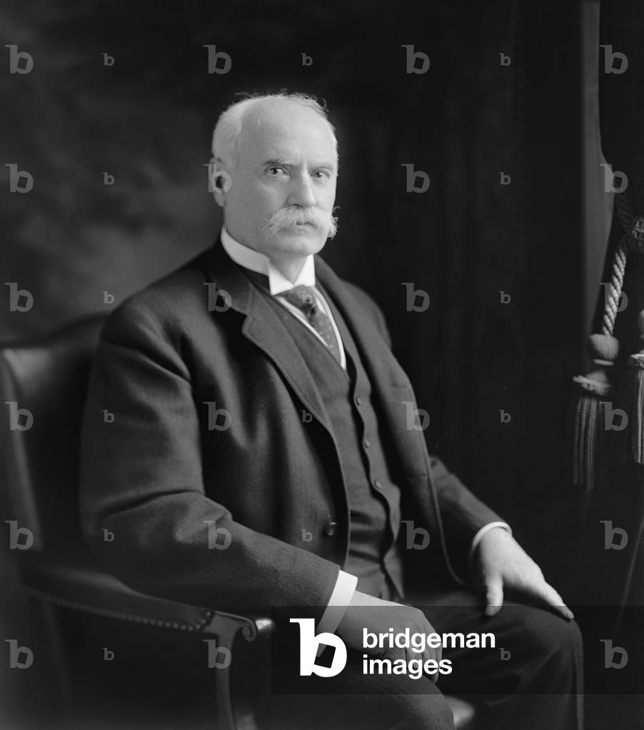 Nelson W. Aldrich 1841-1915 Republican Senator from Rhode island from 1881-1911 supported business interests and protective tariffs. His daughter married John D. Rockefeller Jr. c. 1900