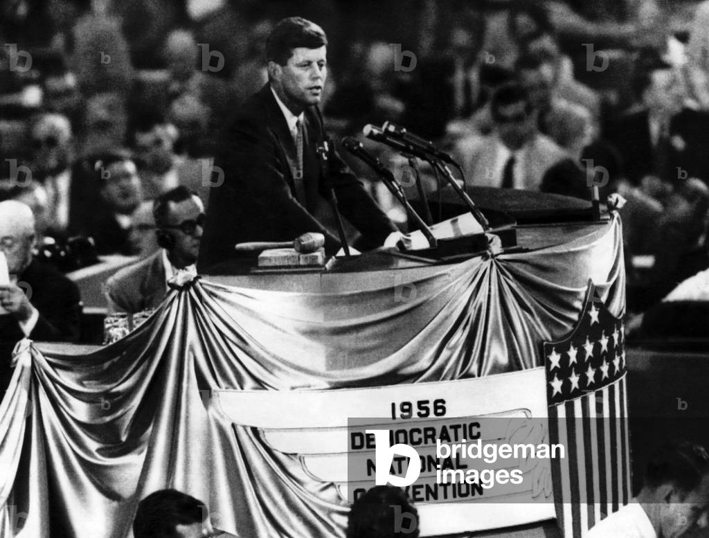 John F. Kennedy at the Democratic National Convention, August 16, 1956.